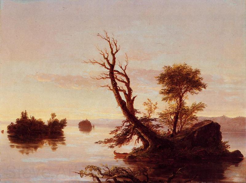 Thomas Cole American Lake Scene Norge oil painting art